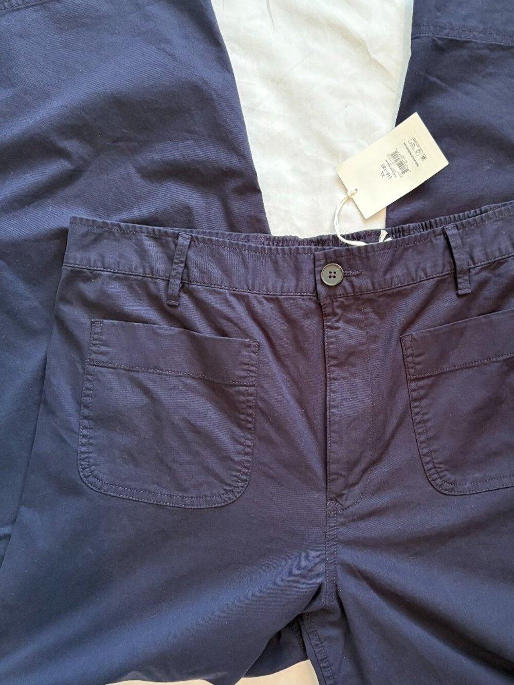 NWT Free Assembly Wide Leg Patch Pocket Pants Dark Navy XL - Picture 9 of 13